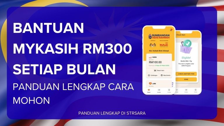 BANTUAN MYKASIH RM300 SETIAP BULAN