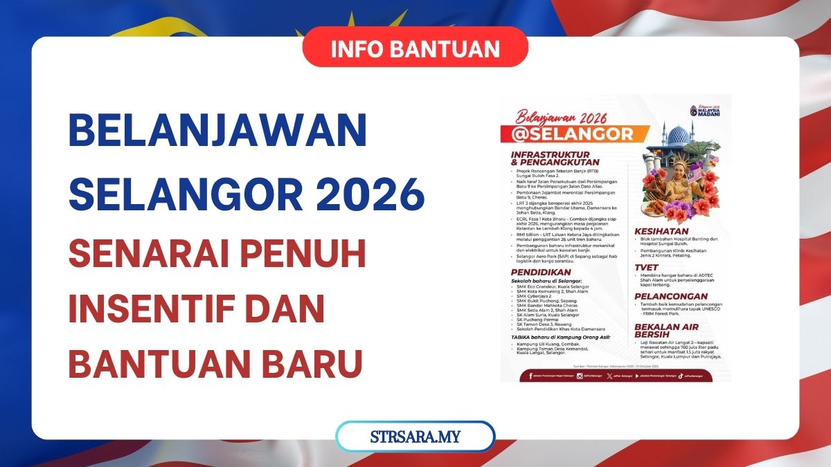 BELANJAWAN SELANGOR 2026 : SENARAI PENUH INSENTIF DAN BANTUAN BARU