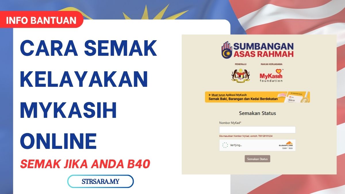 CARA SEMAK KELAYAKAN MYKASIH ONLINE