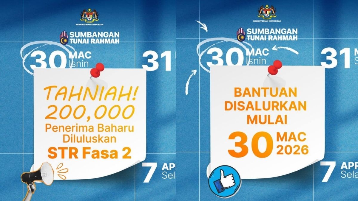 STR FASA 2 DIKREDITKAN MULAI HARI INI 30 MAC : PERMOHONAN BARU/RAYUAN SILA SEMAK